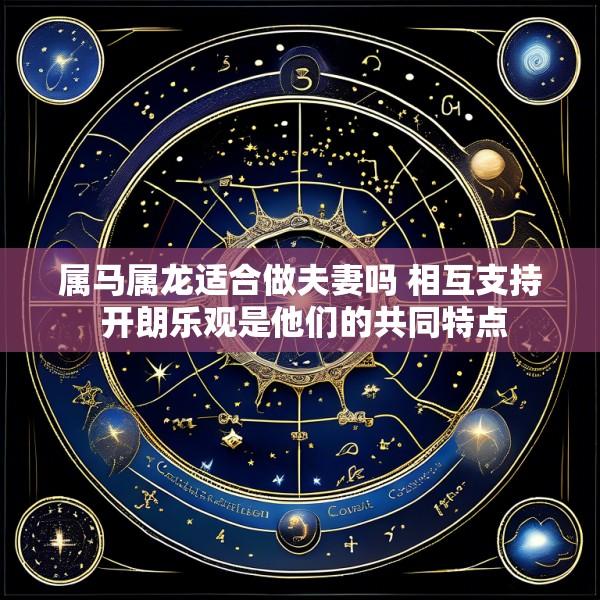 属马属龙适合做夫妻吗 相互支持 开朗乐观是他们的共同特点