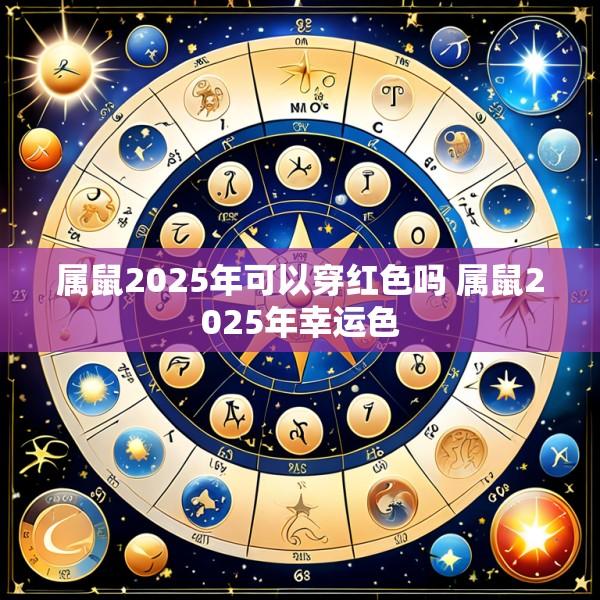 属鼠2025年可以穿红色吗 属鼠2025年幸运色
