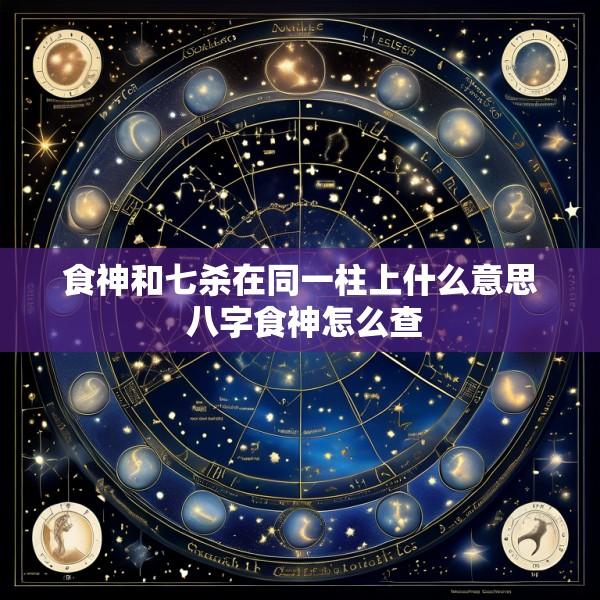 食神和七杀在同一柱上什么意思 八字食神怎么查