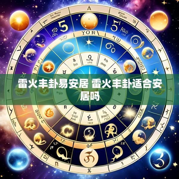 雷火丰卦易安居 雷火丰卦适合安居吗