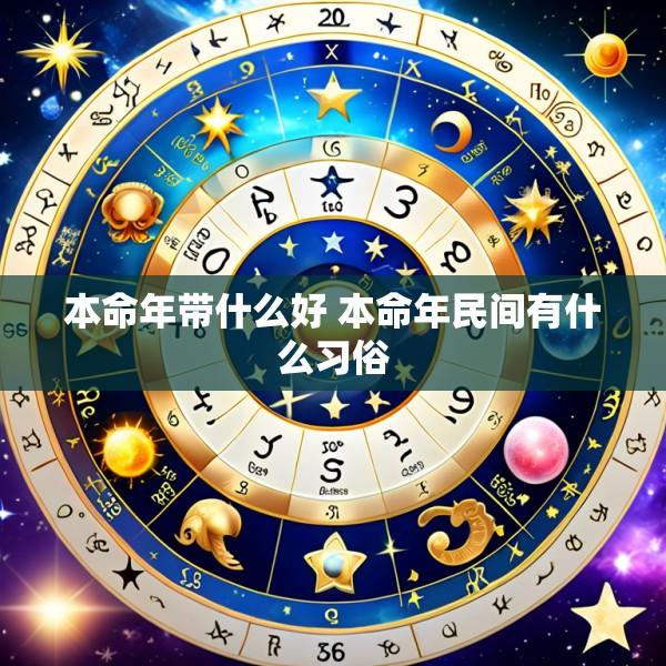 本命年带什么好 本命年民间有什么习俗