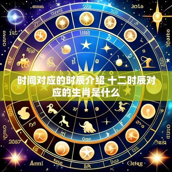 时间对应的时辰介绍 十二时辰对应的生肖是什么