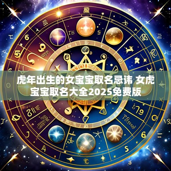 虎年出生的女宝宝取名忌讳 女虎宝宝取名大全2025免费版