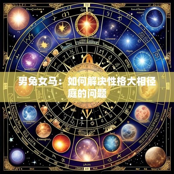 男兔女马：如何解决性格大相径庭的问题