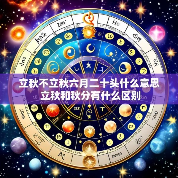 立秋不立秋六月二十头什么意思 立秋和秋分有什么区别