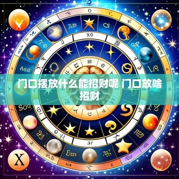 门口摆放什么能招财呢 门口放啥招财