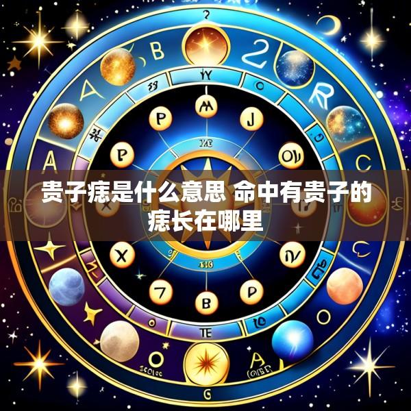 贵子痣是什么意思 命中有贵子的痣长在哪里