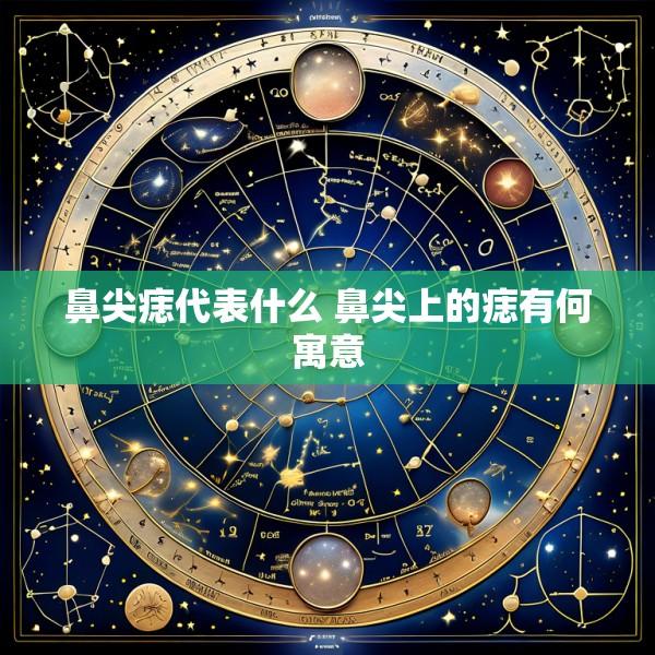 鼻尖痣代表什么 鼻尖上的痣有何寓意