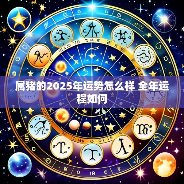 属猪的2025年运势怎么样 全年运程如何