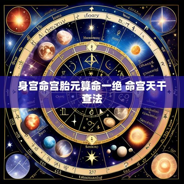 身宫命宫胎元算命一绝 命宫天干查法