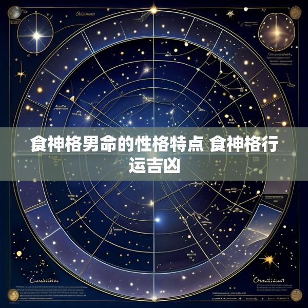 食神格男命的性格特点 食神格行运吉凶