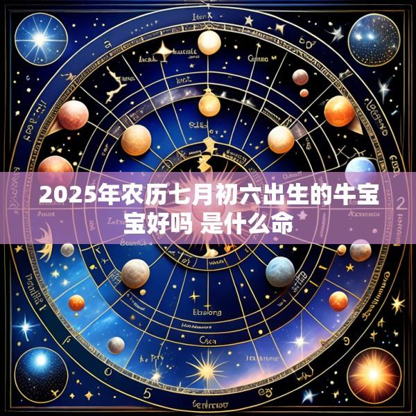 2025年农历七月初六出生的牛宝宝好吗 是什么命