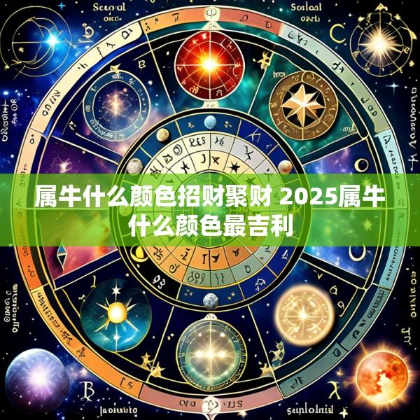 属牛什么颜色招财聚财 2025属牛什么颜色最吉利