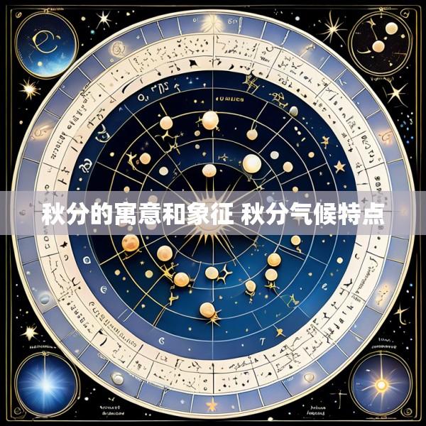 秋分的寓意和象征 秋分气候特点