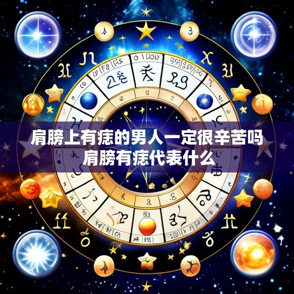 肩膀上有痣的男人一定很辛苦吗 肩膀有痣代表什么