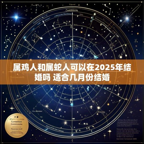 属鸡人和属蛇人可以在2025年结婚吗 适合几月份结婚