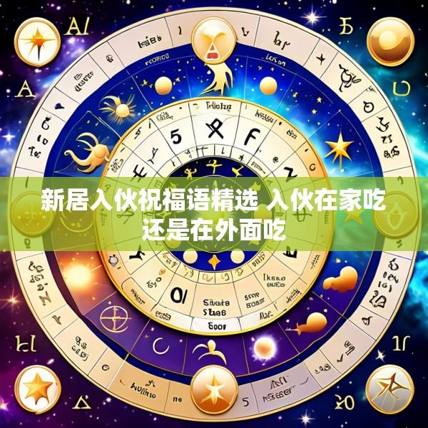 新居入伙祝福语精选 入伙在家吃还是在外面吃