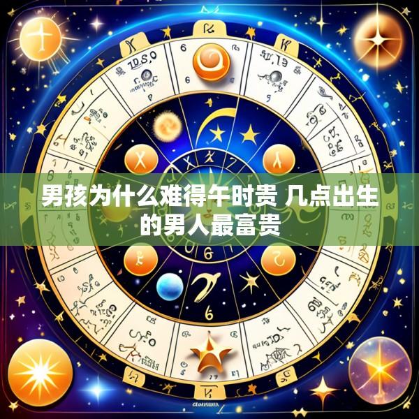 男孩为什么难得午时贵 几点出生的男人最富贵