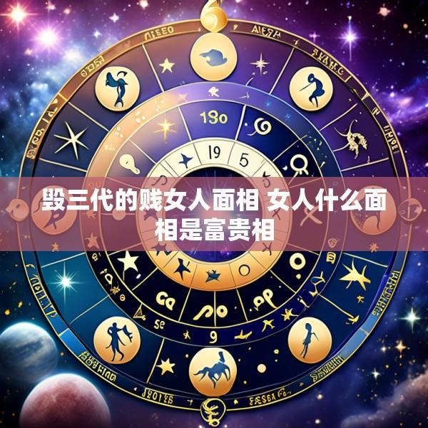 毁三代的贱女人面相 女人什么面相是富贵相