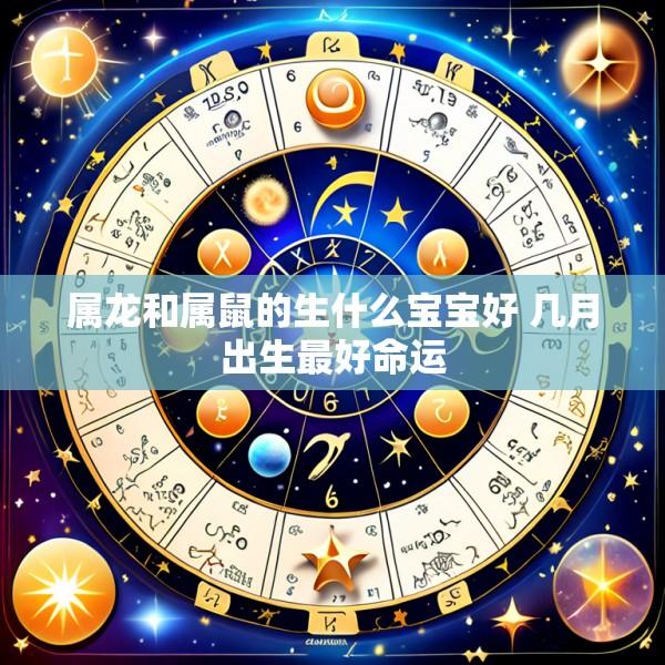 属龙和属鼠的生什么宝宝好 几月出生最好命运