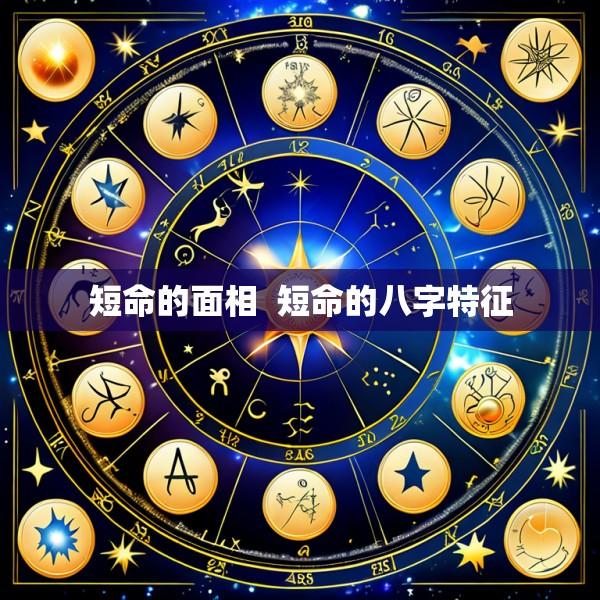 短命的面相  短命的八字特征