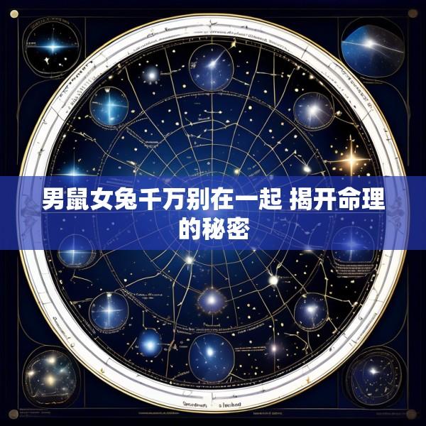 男鼠女兔千万别在一起 揭开命理的秘密