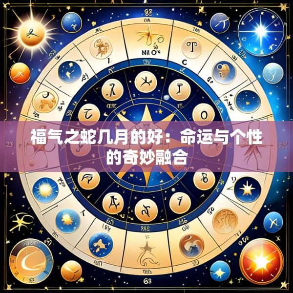 福气之蛇几月的好：命运与个性的奇妙融合