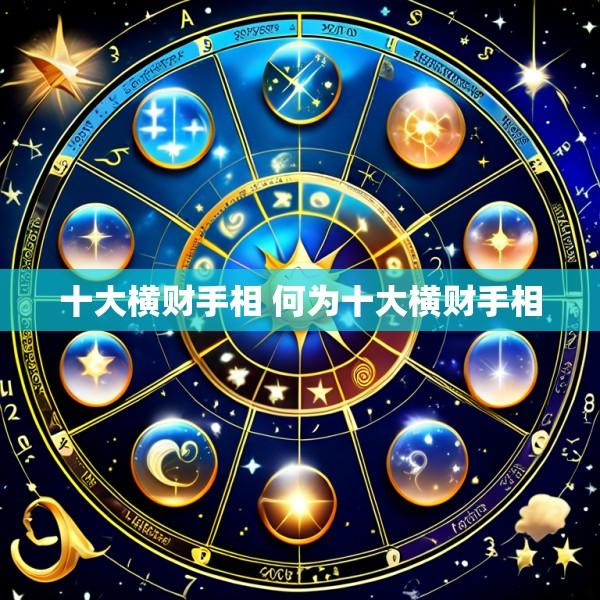 十大横财手相 何为十大横财手相