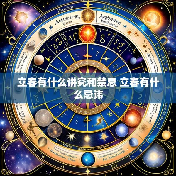 立春有什么讲究和禁忌 立春有什么忌讳