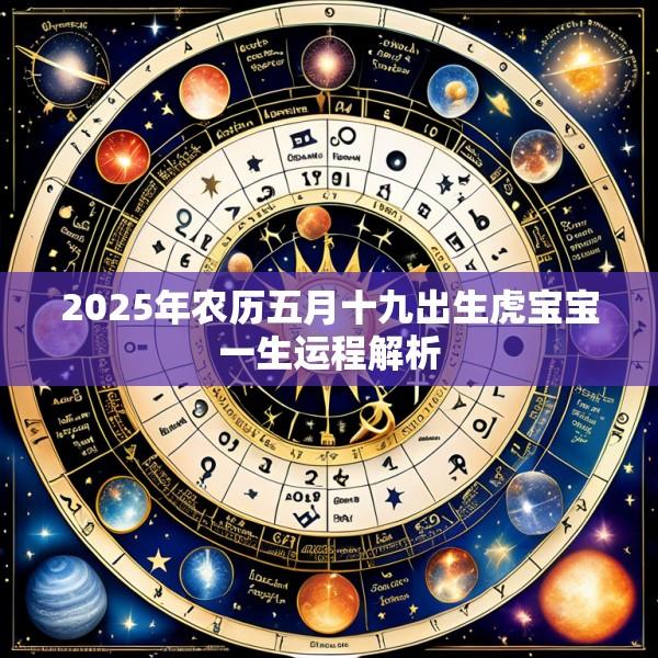 2025年农历五月十九出生虎宝宝一生运程解析
