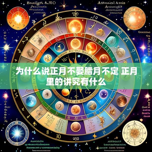 为什么说正月不娶腊月不定 正月里的讲究有什么