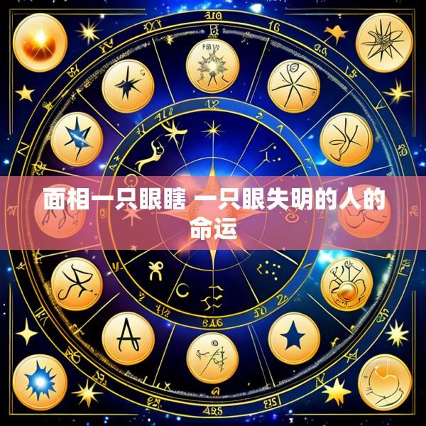 面相一只眼瞎 一只眼失明的人的命运