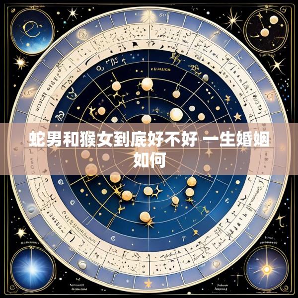 蛇男和猴女到底好不好 一生婚姻如何