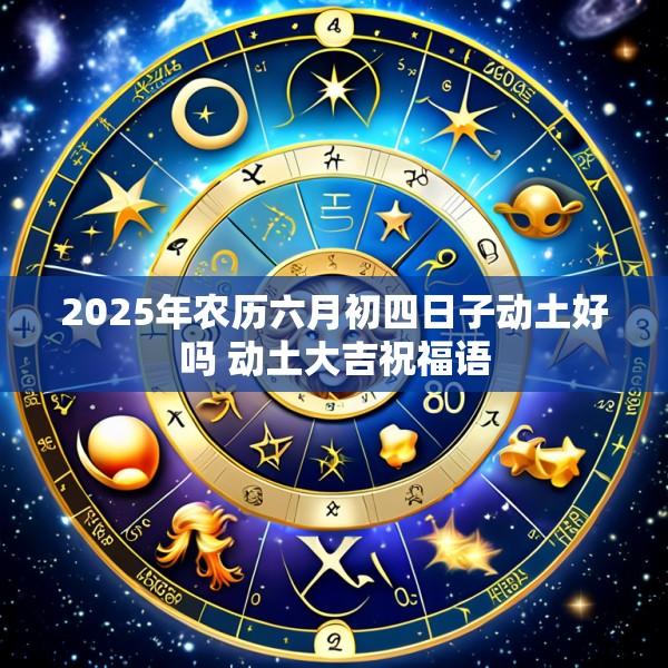 2025年农历六月初四日子动土好吗 动土大吉祝福语