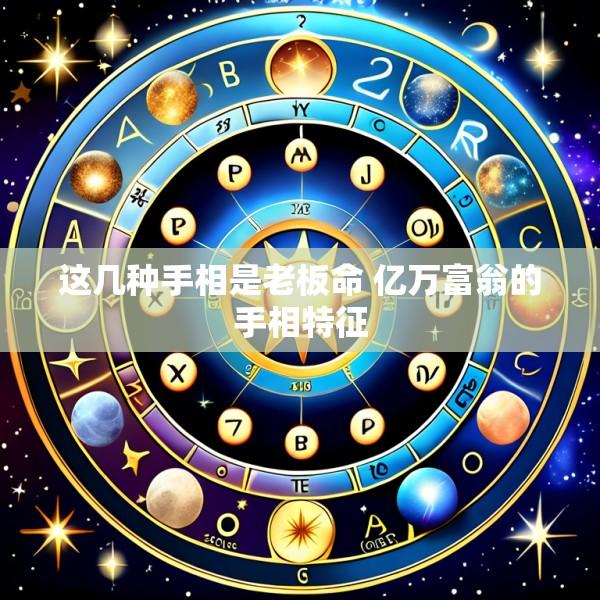 这几种手相是老板命 亿万富翁的手相特征