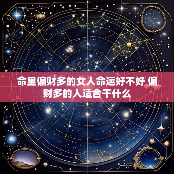 命里偏财多的女人命运好不好 偏财多的人适合干什么