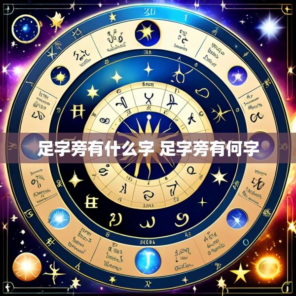足字旁有什么字 足字旁有何字
