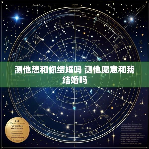 测他想和你结婚吗 测他愿意和我结婚吗