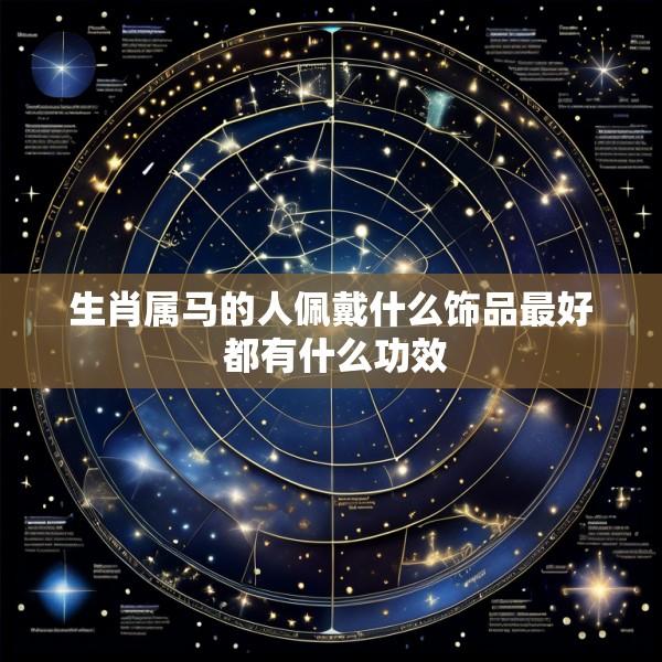 生肖属马的人佩戴什么饰品最好 都有什么功效