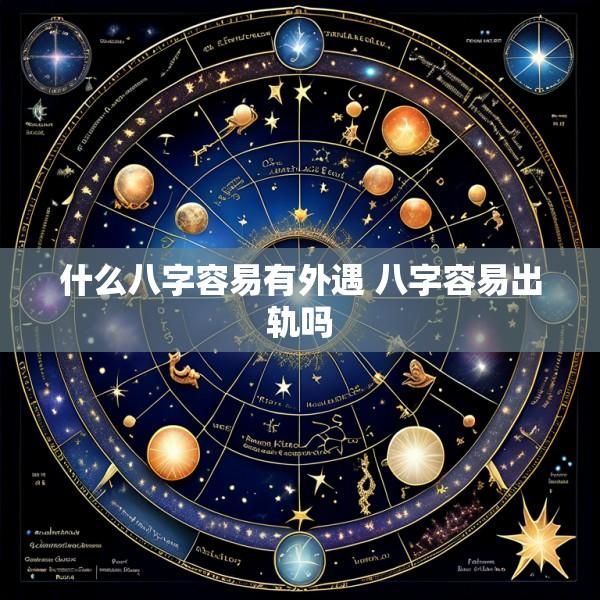 什么八字容易有外遇 八字容易出轨吗