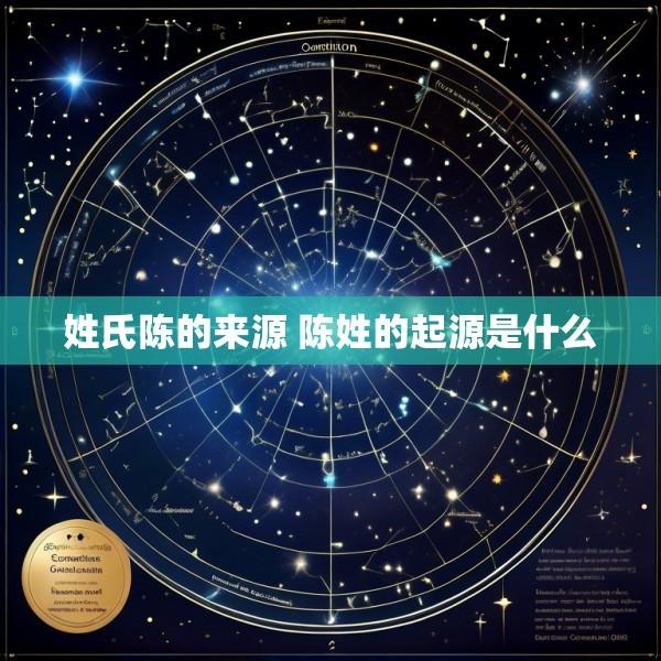 姓氏陈的来源 陈姓的起源是什么