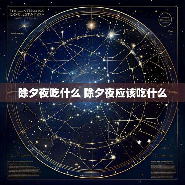 除夕夜吃什么 除夕夜应该吃什么