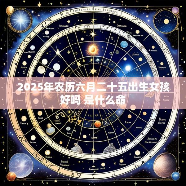 2025年农历六月二十五出生女孩好吗 是什么命