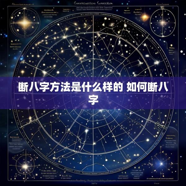 断八字方法是什么样的 如何断八字