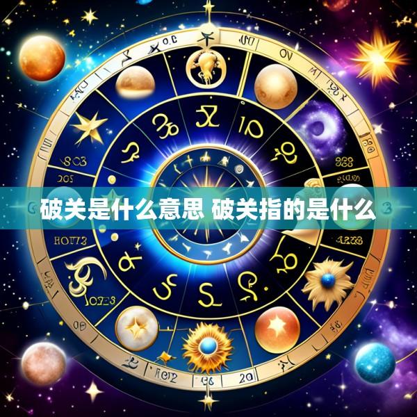 破关是什么意思 破关指的是什么