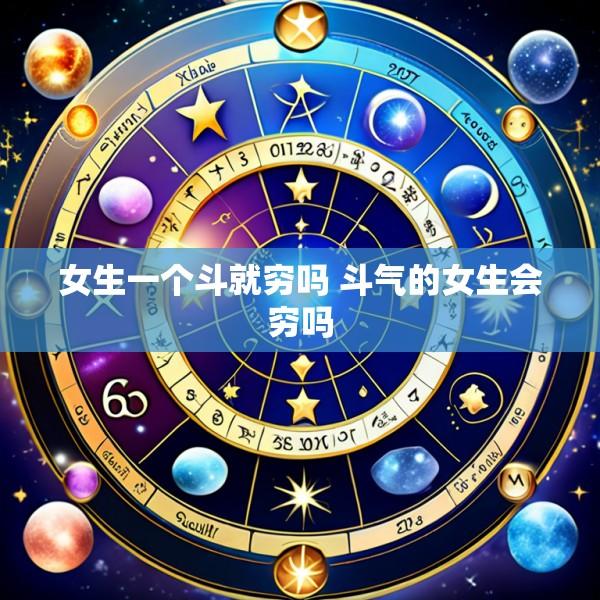 女生一个斗就穷吗 斗气的女生会穷吗