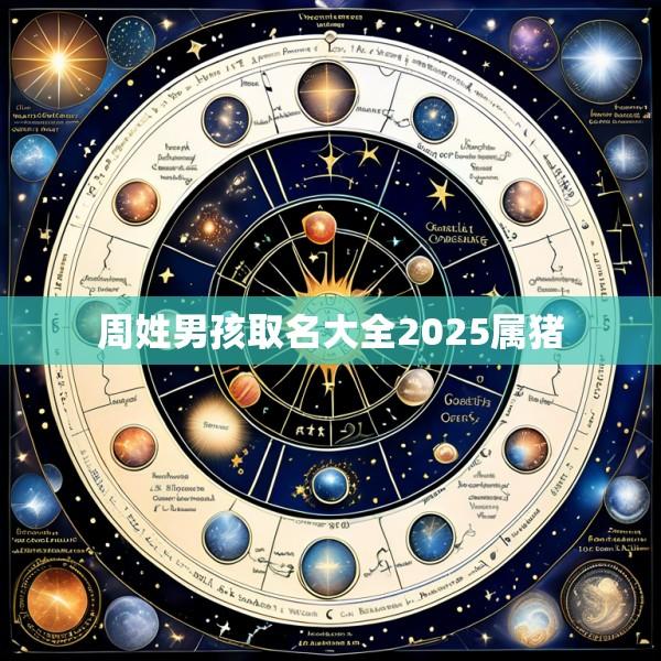 周姓男孩取名大全2025属猪