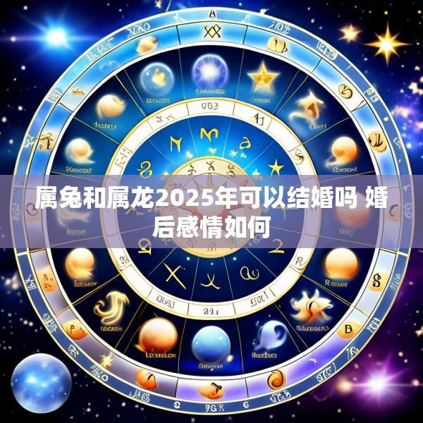 属兔和属龙2025年可以结婚吗 婚后感情如何