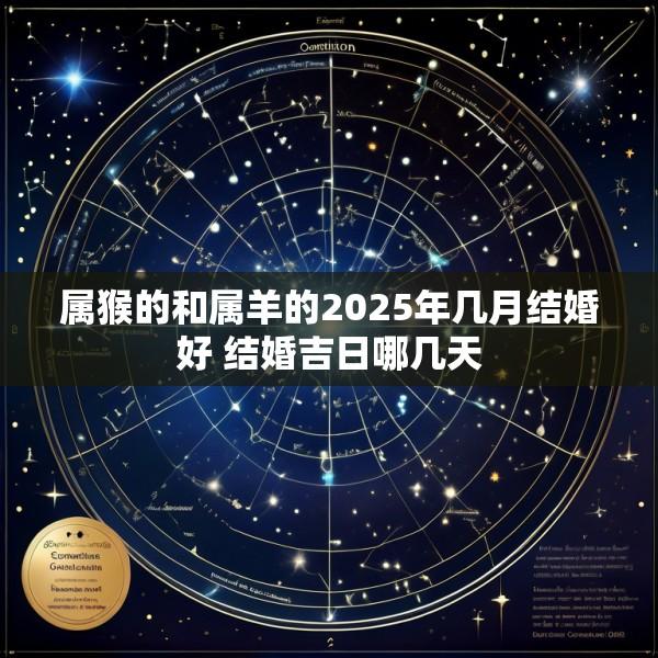 属猴的和属羊的2025年几月结婚好 结婚吉日哪几天