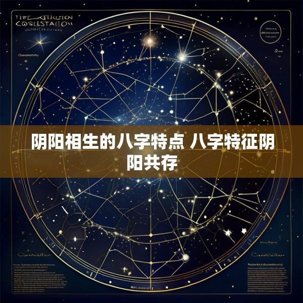 阴阳相生的八字特点 八字特征阴阳共存